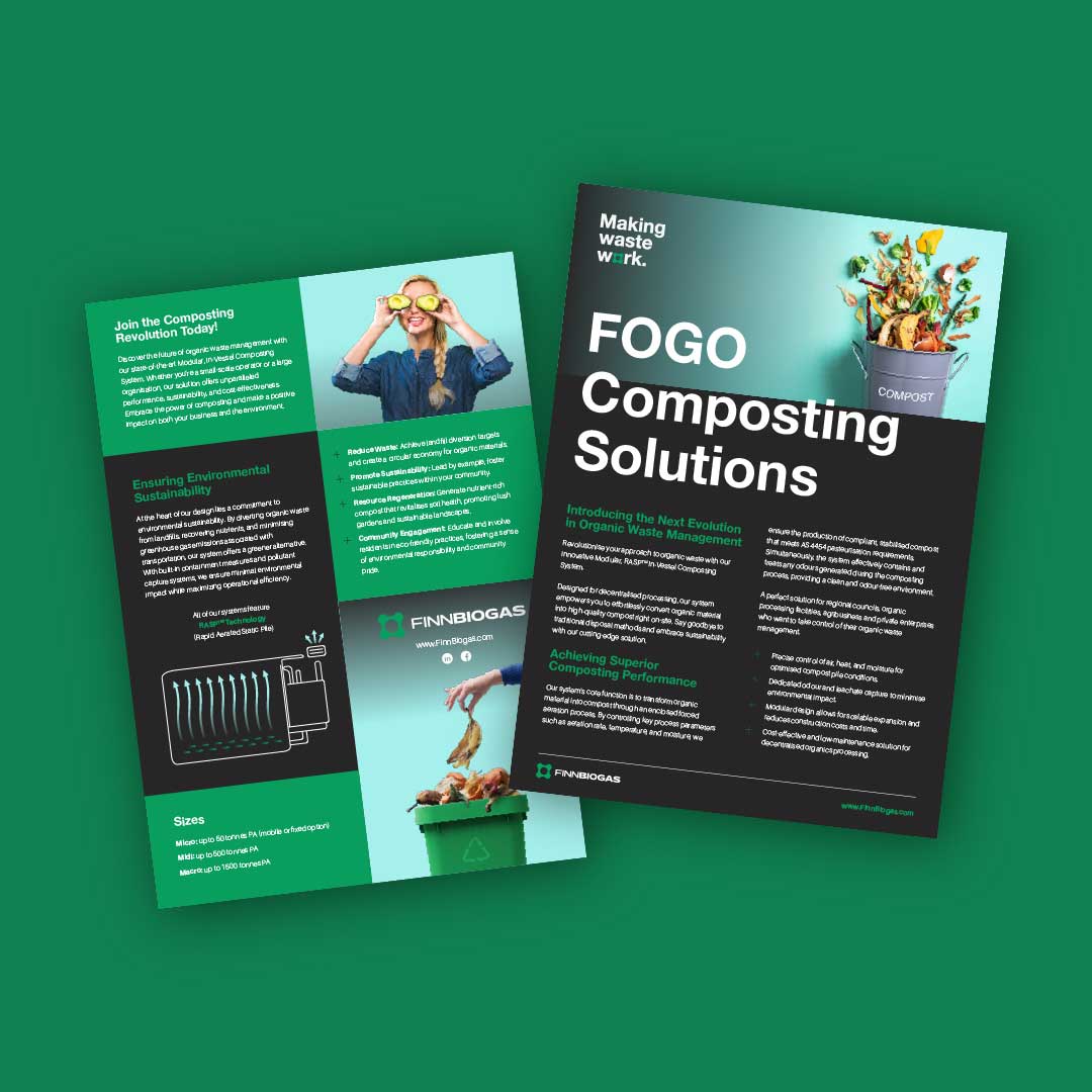 White-label printed sales brochure produced by Graphiker