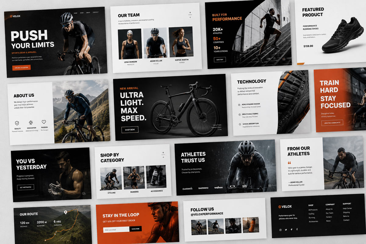 Presentation and pitch deck design for Sportsbike — Graphiker
