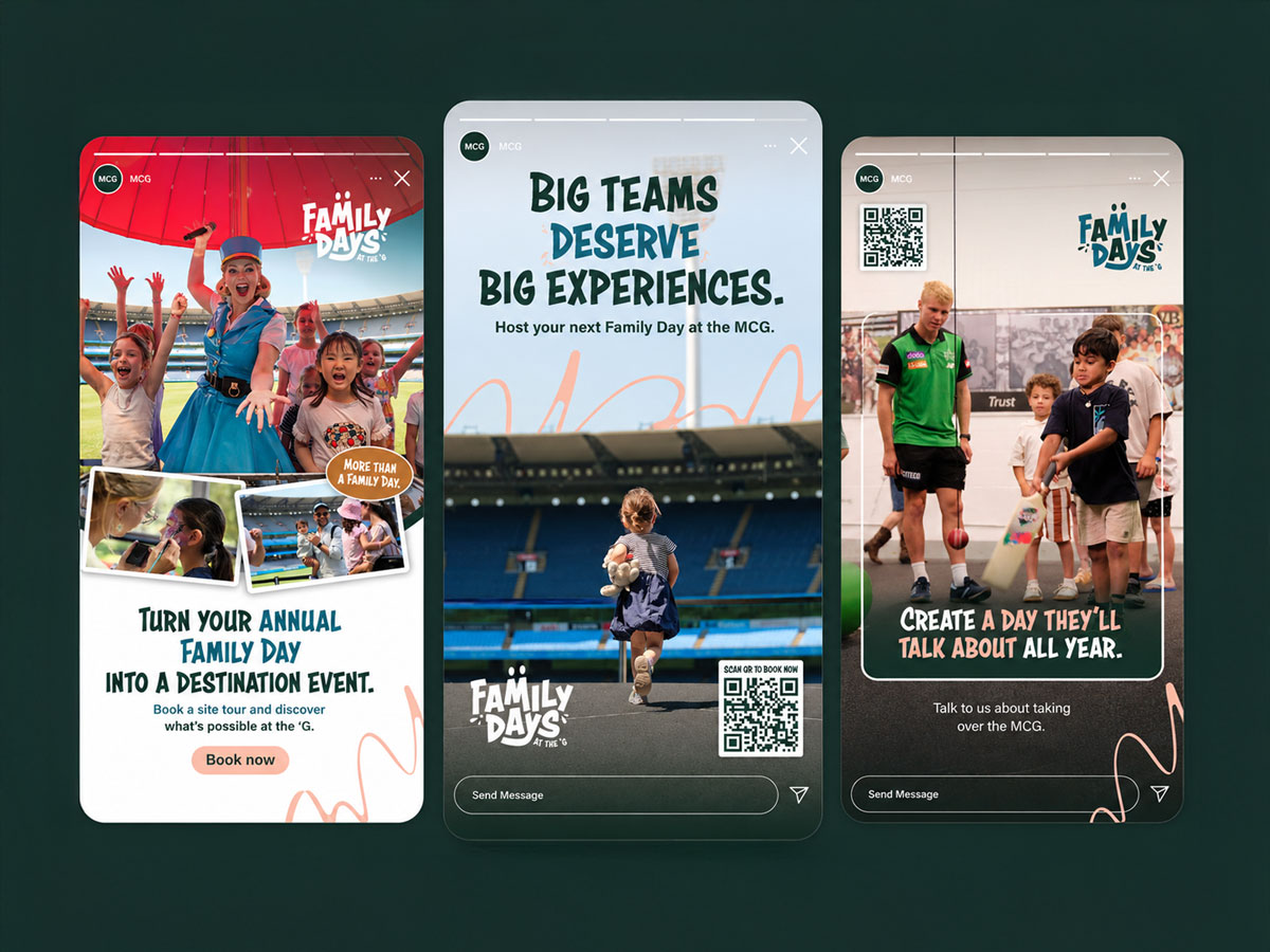 Social media design for MCG — Graphiker