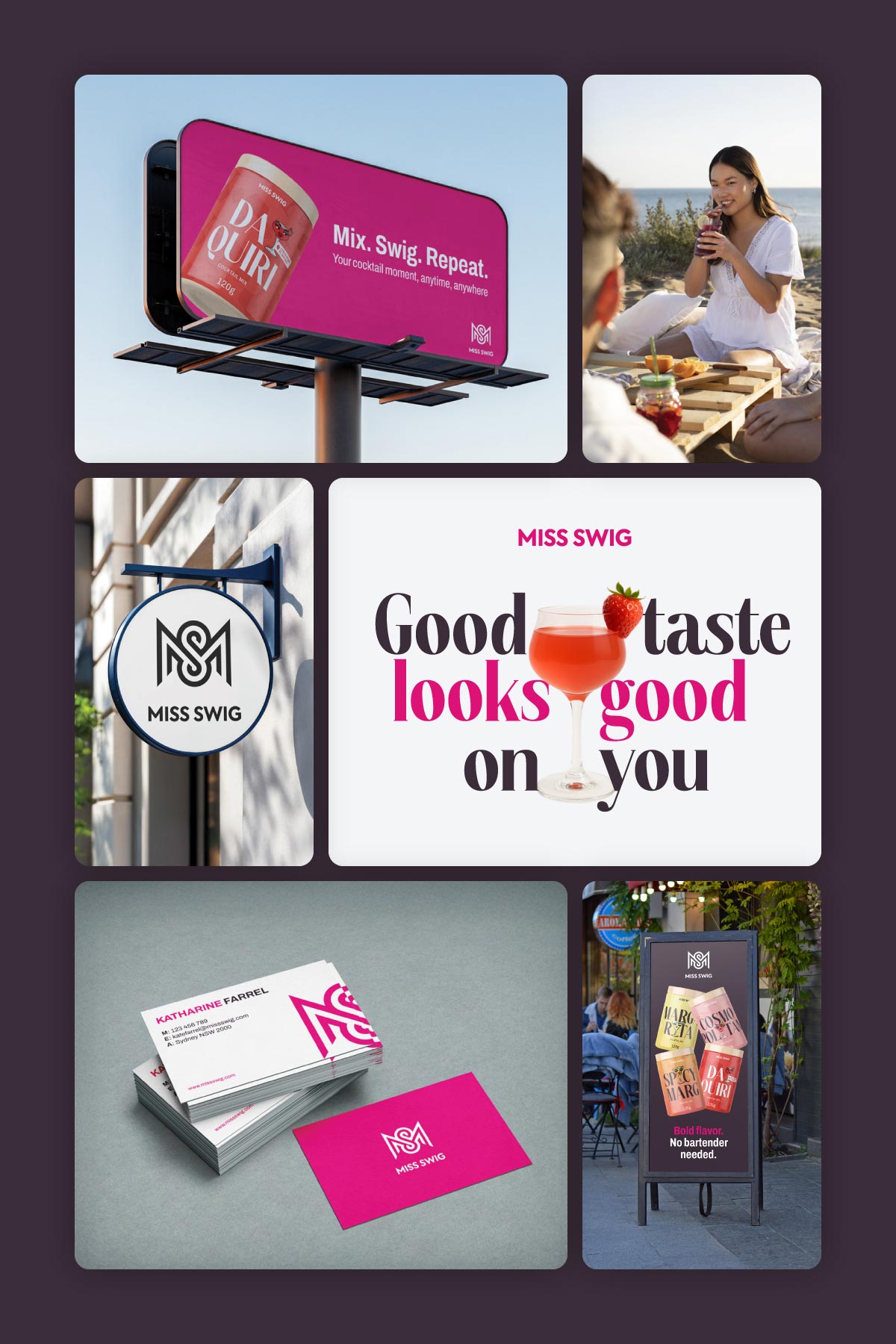 Brand identity design for Miss Swig — Graphiker