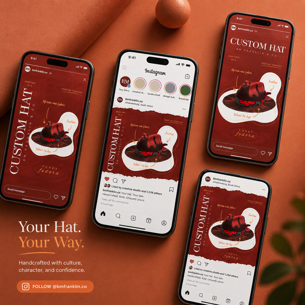 Social media design for BM Franklin — Graphiker