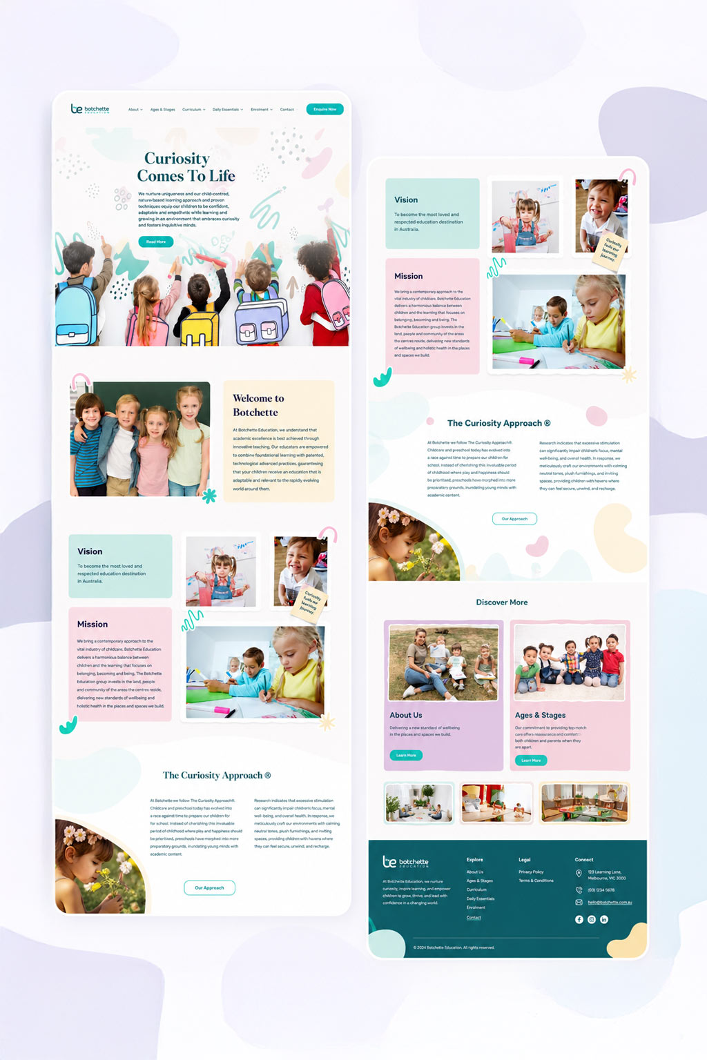 Web and landing page design for Botchette — Graphiker