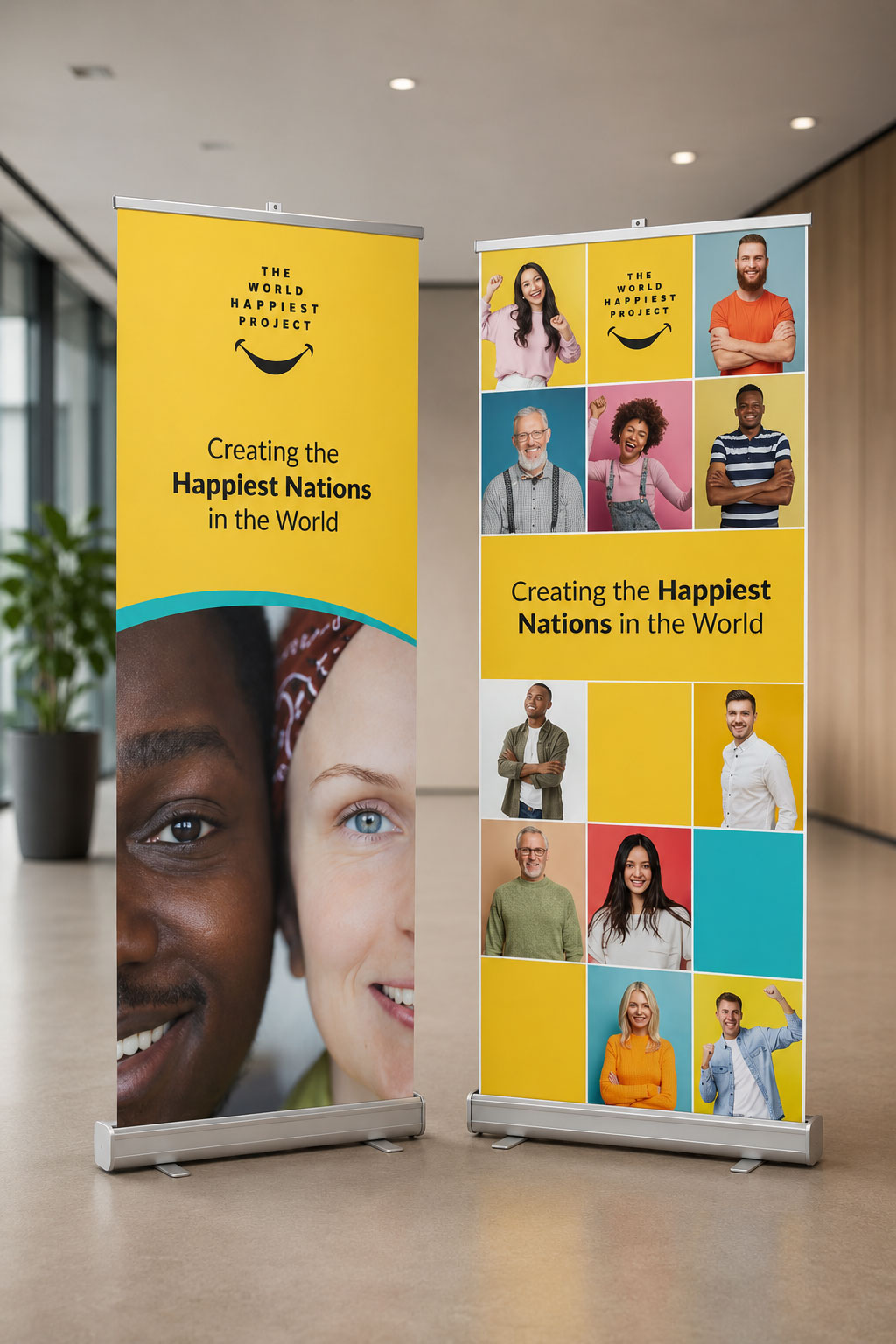 Print and marketing collateral design for Happiness Project — Graphiker