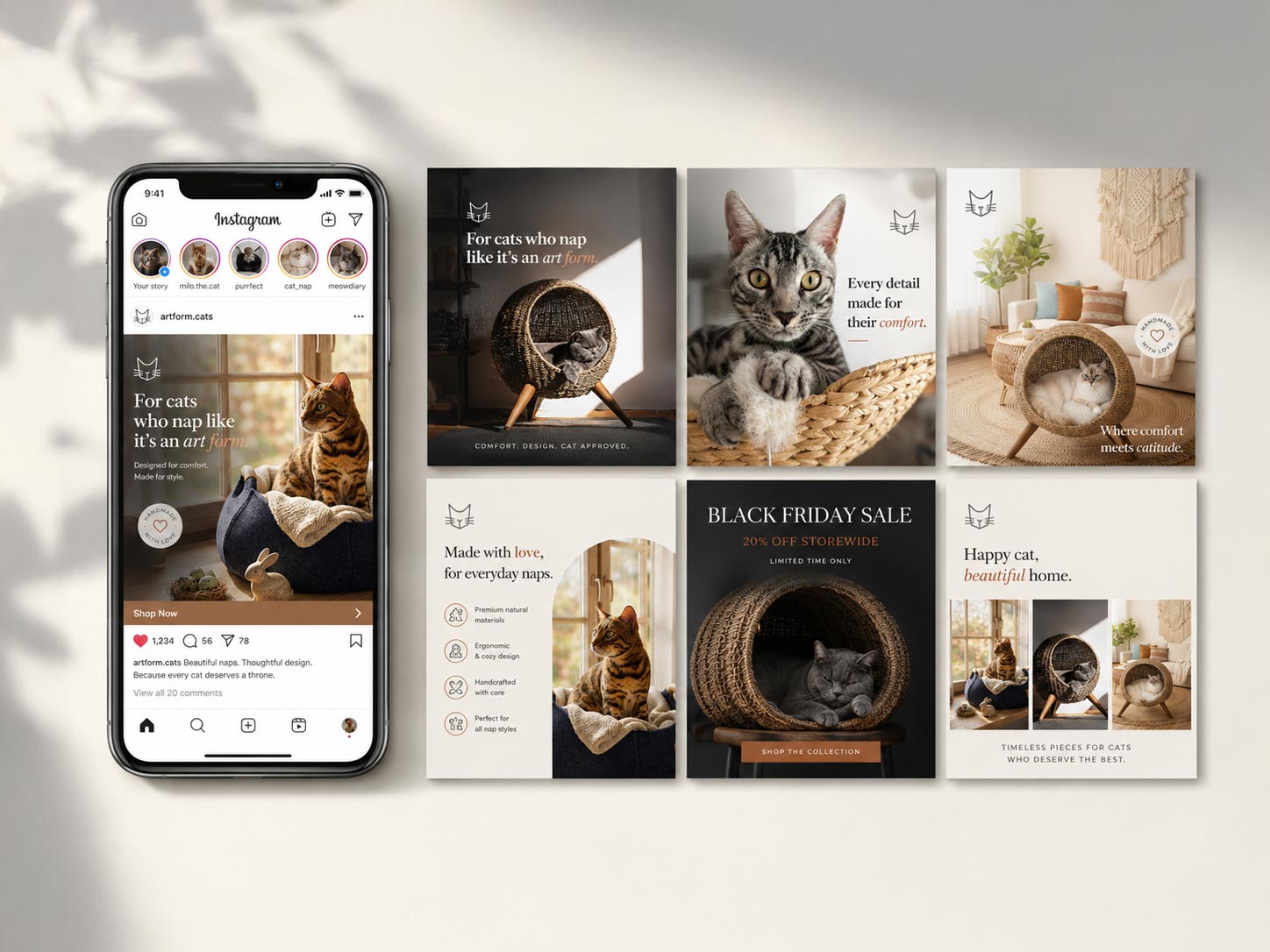 Social media design for Catkea — Graphiker