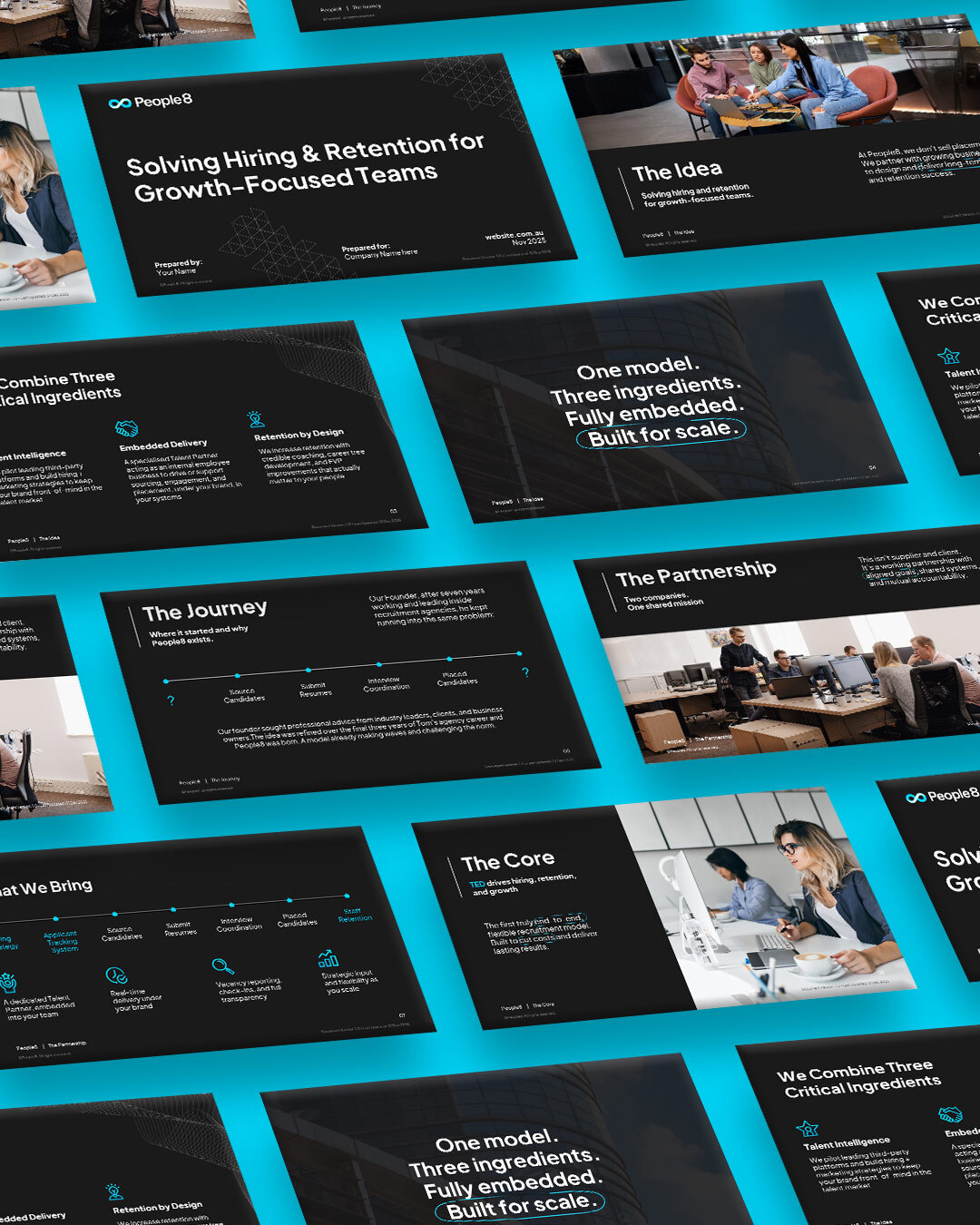 Graphiker presentation and pitch deck design portfolio sample