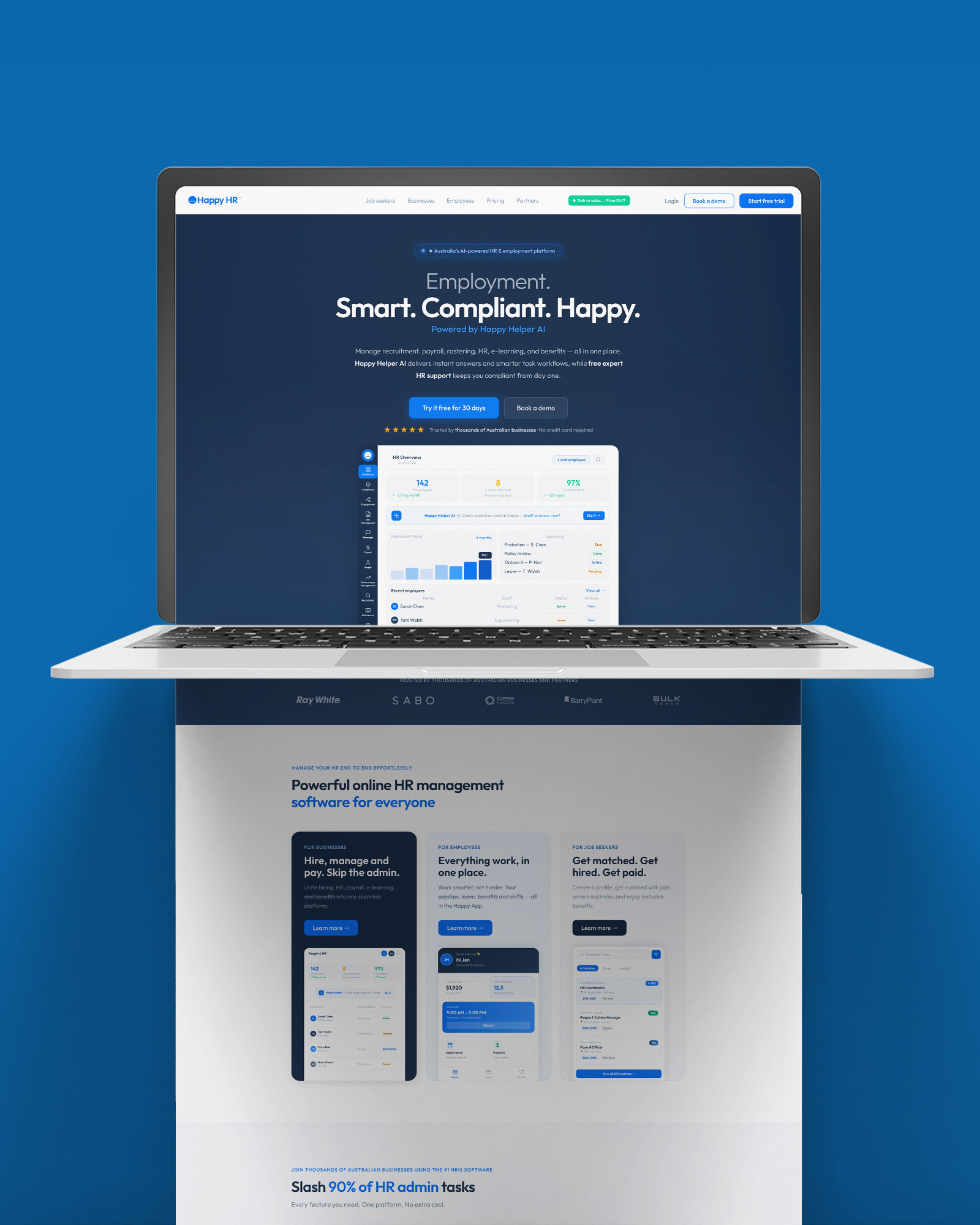 Graphiker web and landing page design portfolio sample